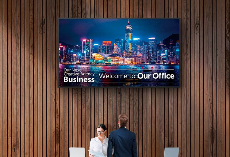 Sony Bravia digital signage in the reception