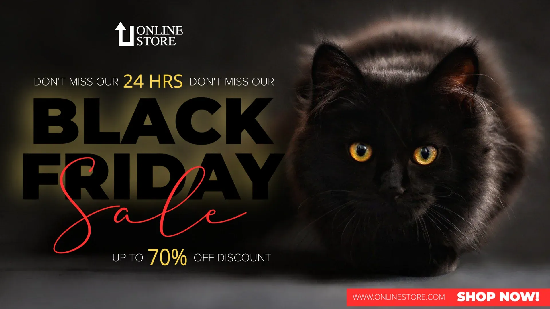 Black Friday: digital signage template for retail