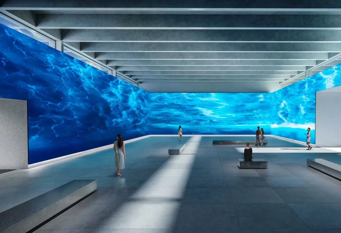 Artistic use of screens from Sony BRAVIA