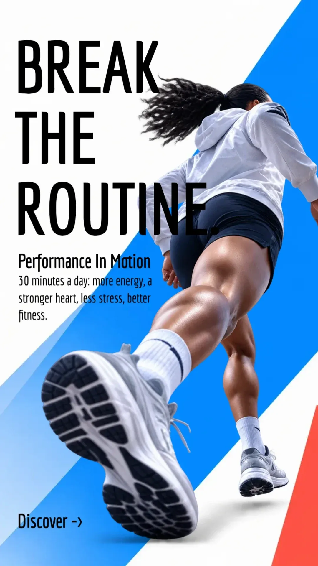 Break the Routine: digital signage template for fitness