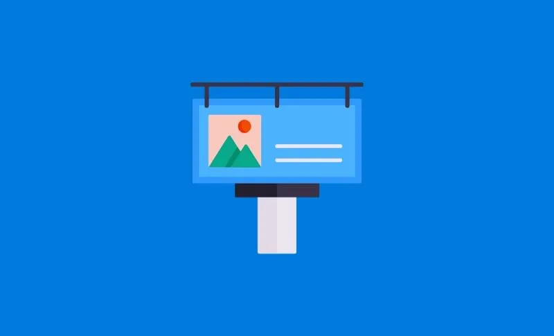Icon of a digital billboard