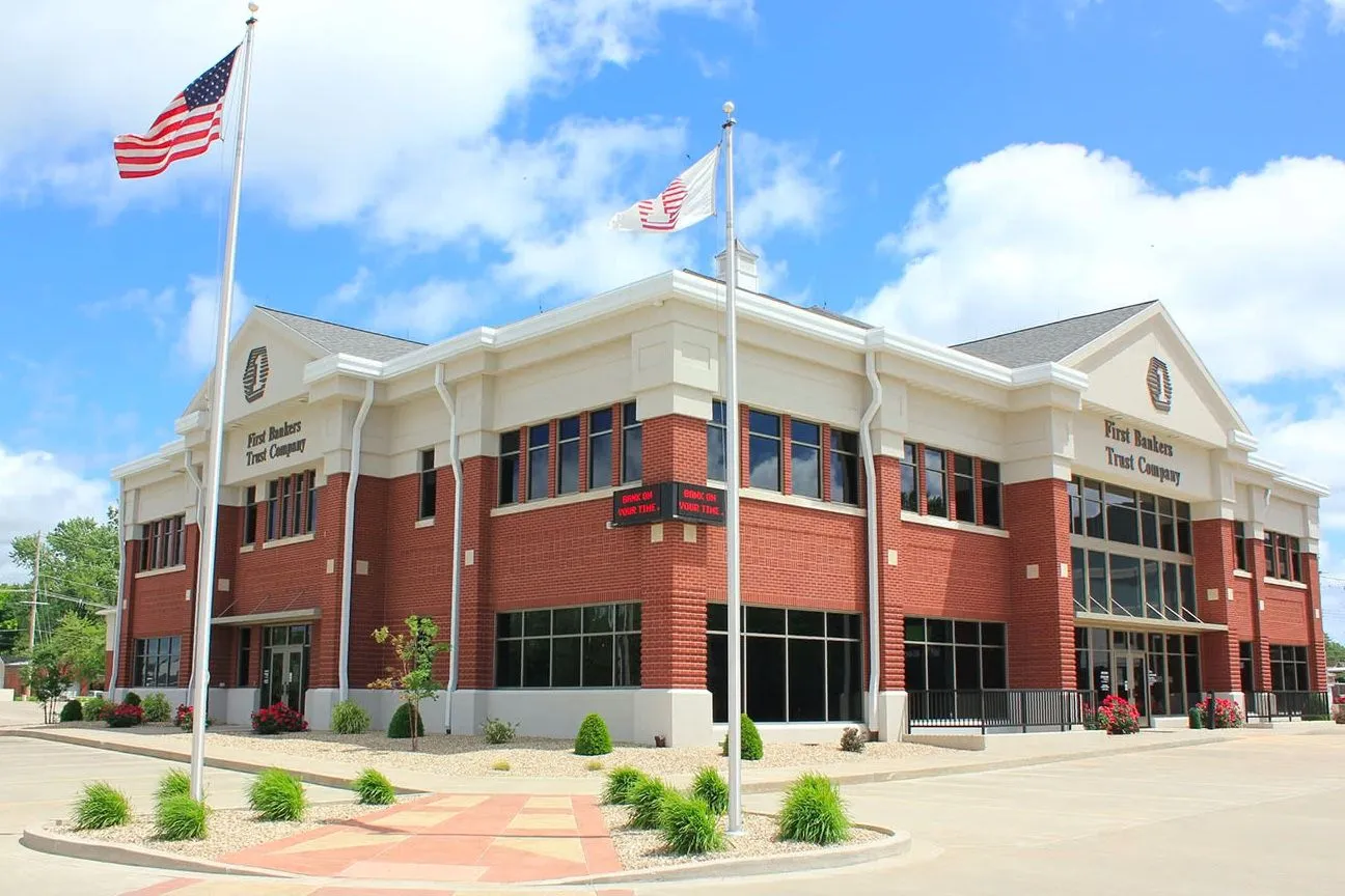 Main Office Building at First Bankers Trust Company, IL