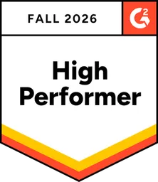 G2 High Performer, Fall 2026