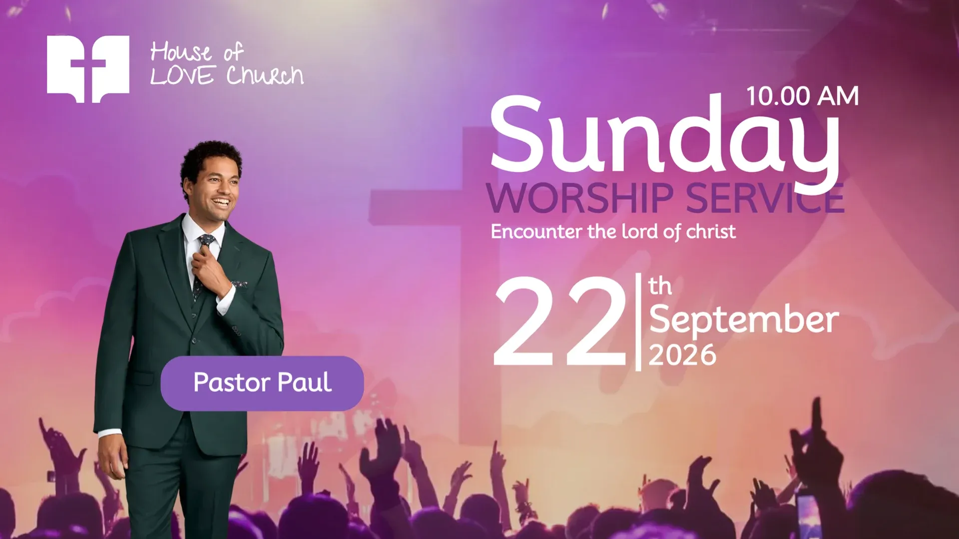 House of Love Church: digital signage template for church