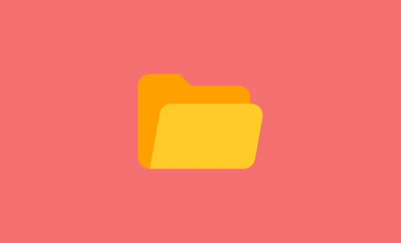 Icon of a yellow folder