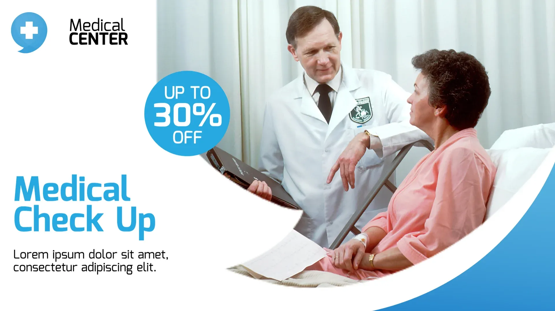 Medical Check-Up: digital signage template for health