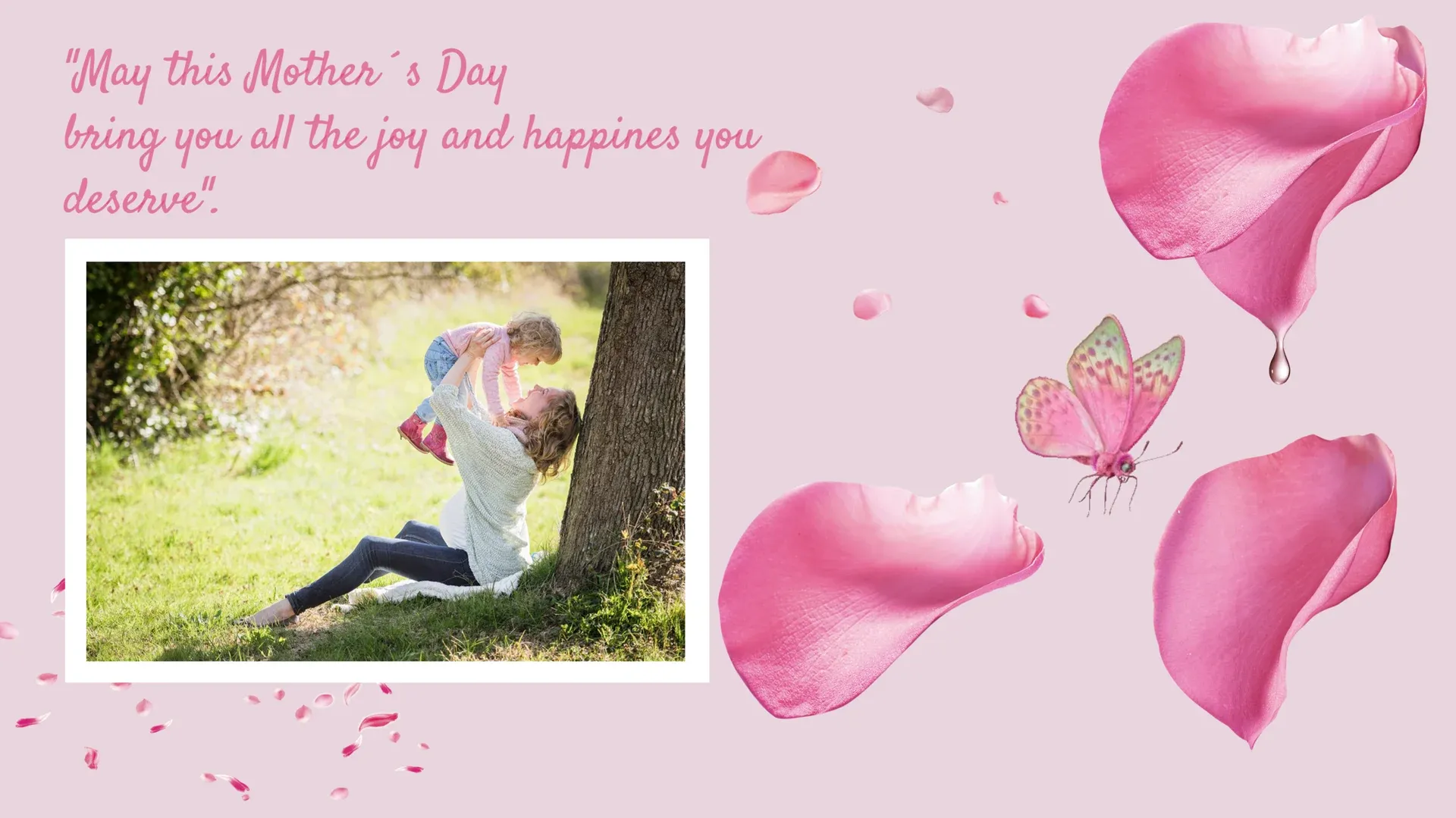 Mother's Day: digital signage template for holidays