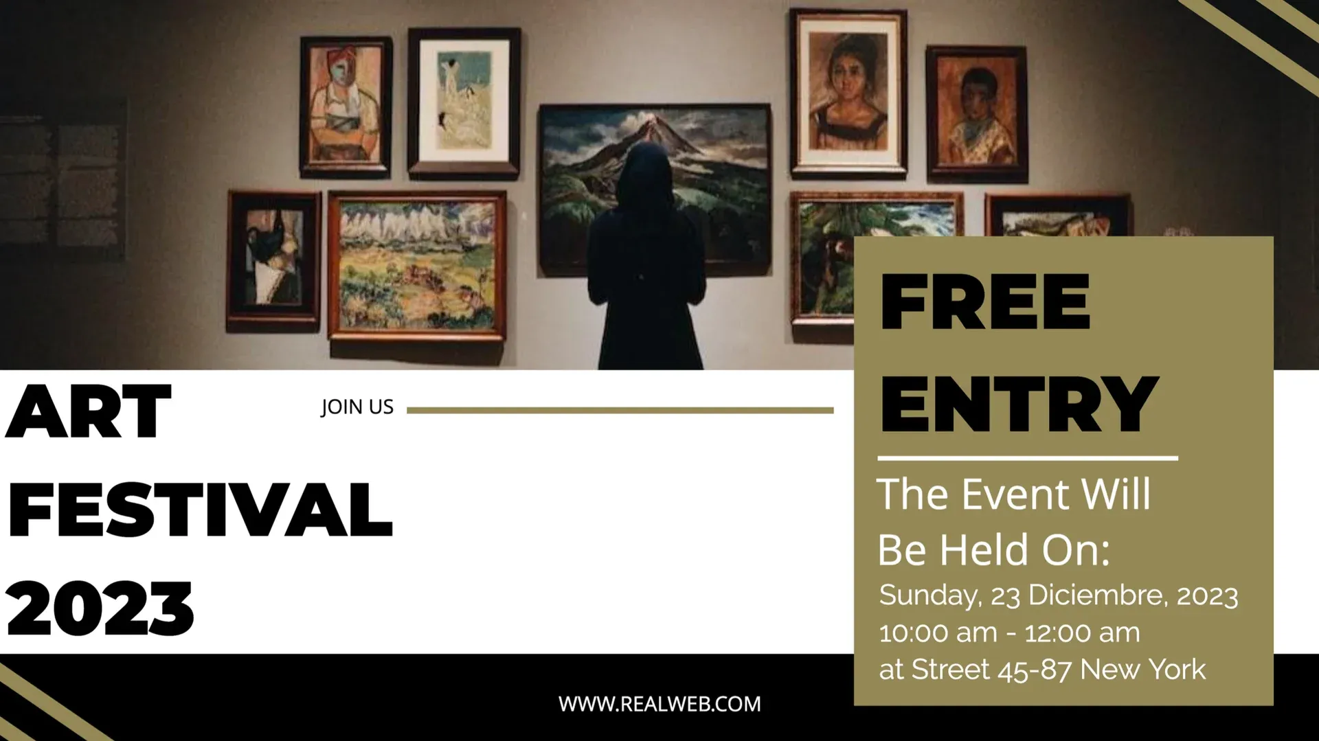 Museum: digital signage template for entertainment