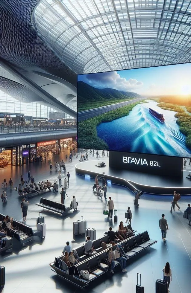Sony BRAVIA BZ35L Signage Display at the Airport