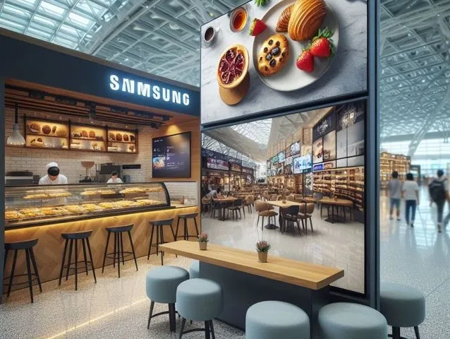 Samsung Tizen 4 based Signage Displays at the baker