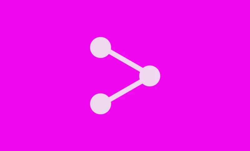 Icon of a share symbol