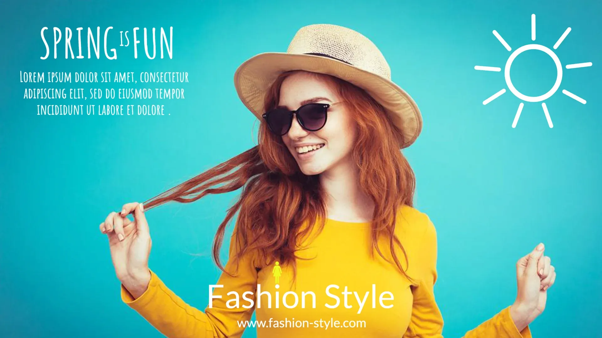 Spring Sales: digital signage template for retail