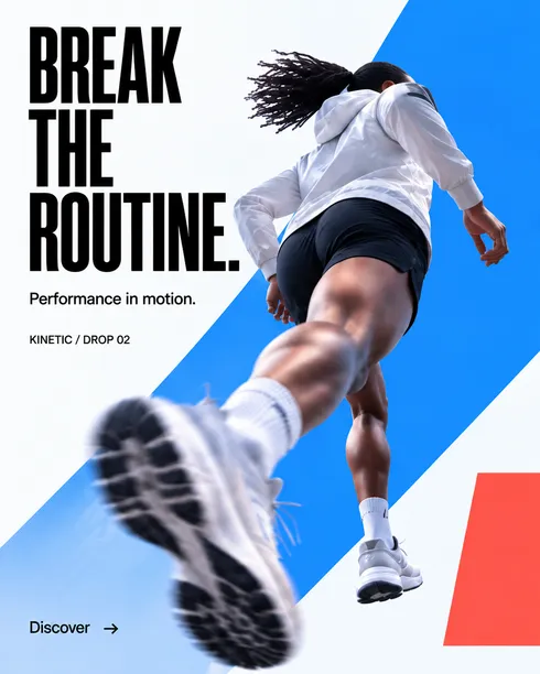 Tablet showing a sports campaign