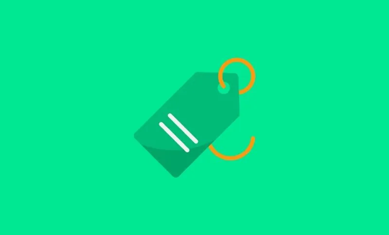 Icon of a price tag