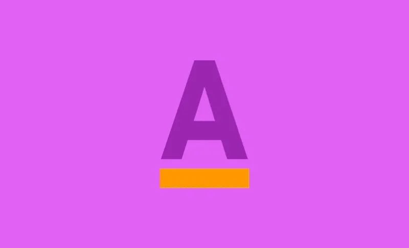 Icon of the letter A
