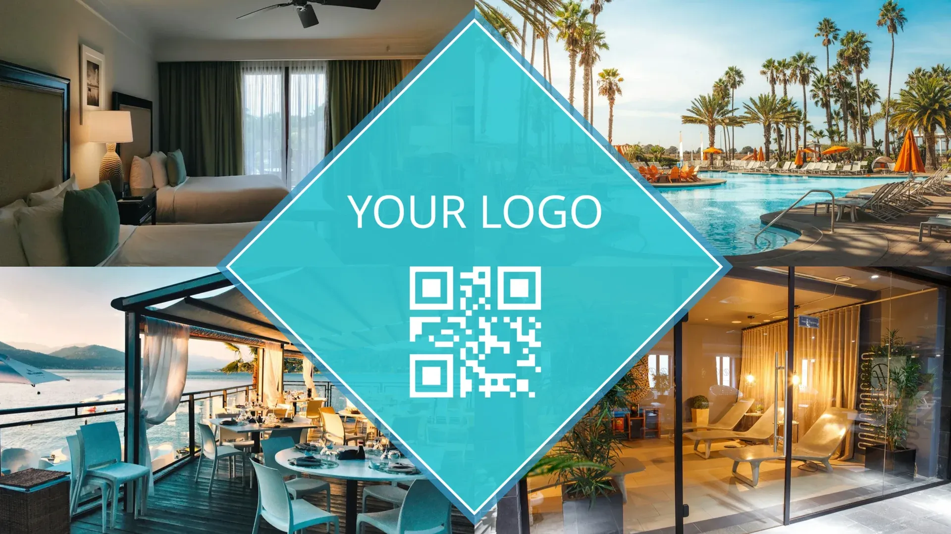 The Resort Club: digital signage template for hospitality