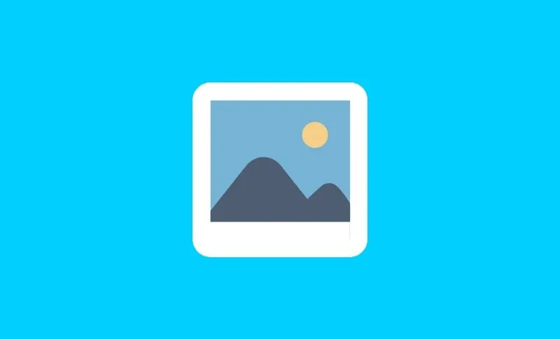 Icon of a picture with a white frame