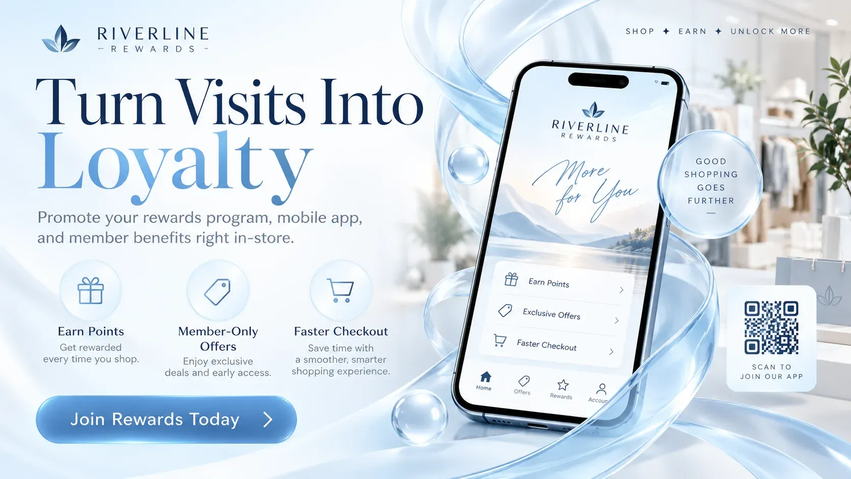 Turn Visits into Loyalty: digital signage template for retail