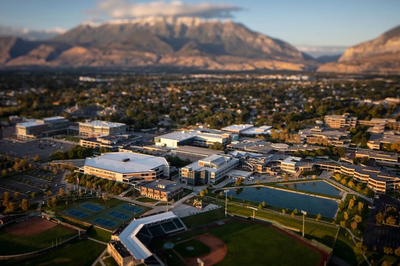 View over the Utah Valley University campus