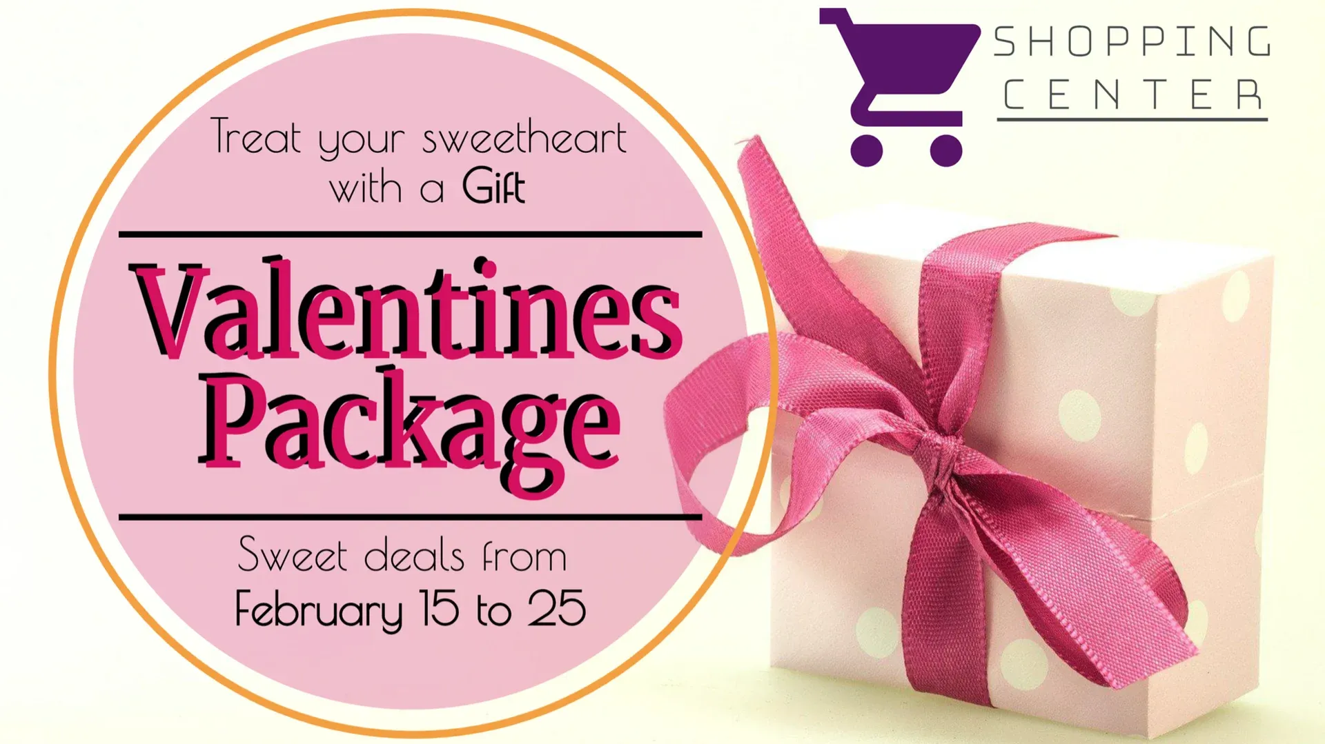 Valentine's Day Gift: digital signage template for retail