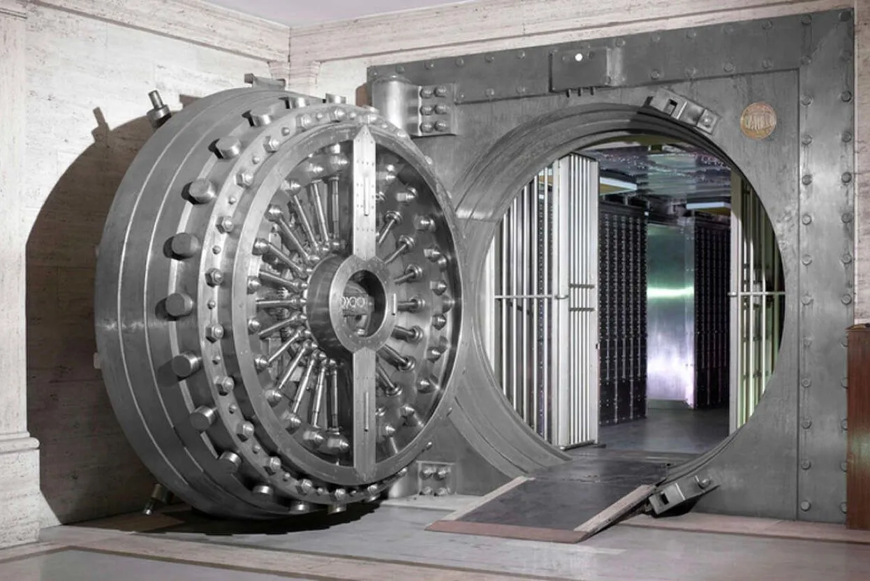 Underground vault at First Bankers Trust Company