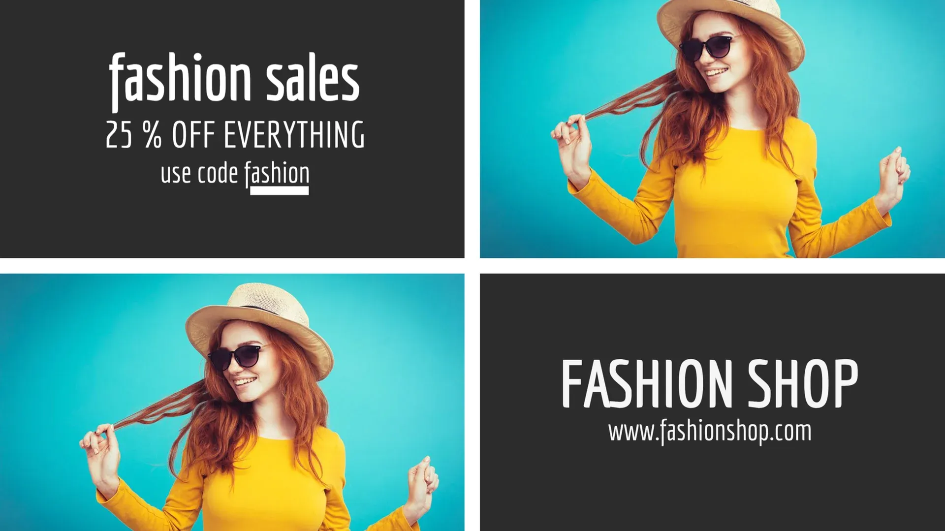 Your Fashion Shop: digital signage template for retail