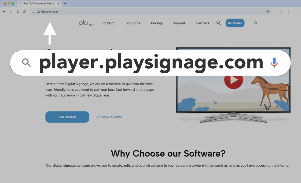 Launch the PWA player