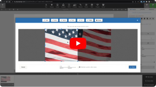 How to crop images in your content