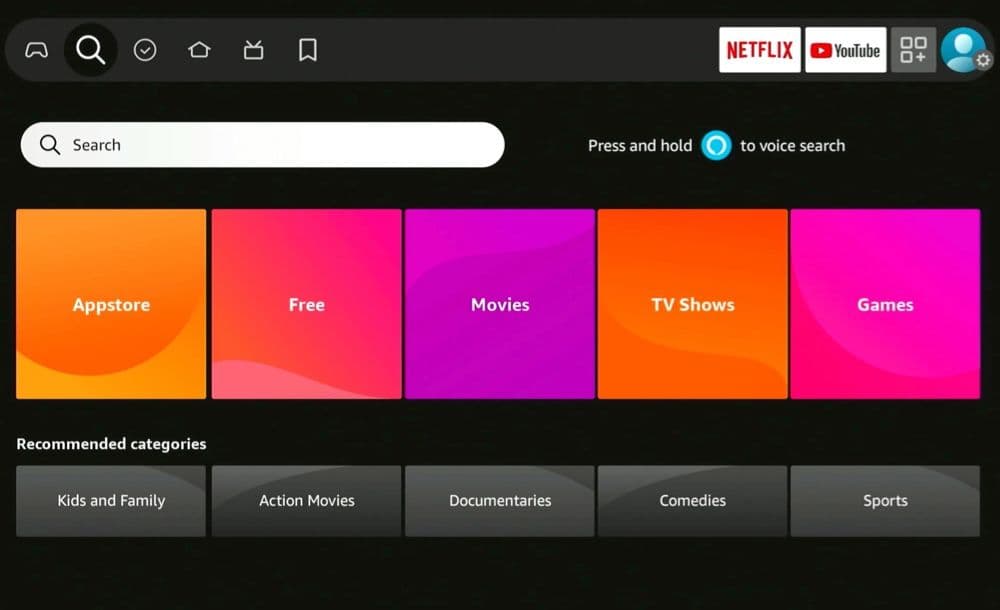 Installing the app on AMAZON FIRETV STICK