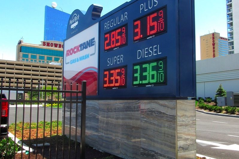 Digital Signage displays at Gas Stations