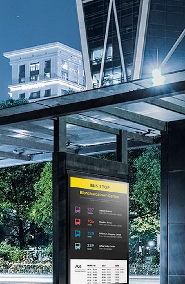Samsung Tizen OHA-S Serie Signage Display in the transportation industry