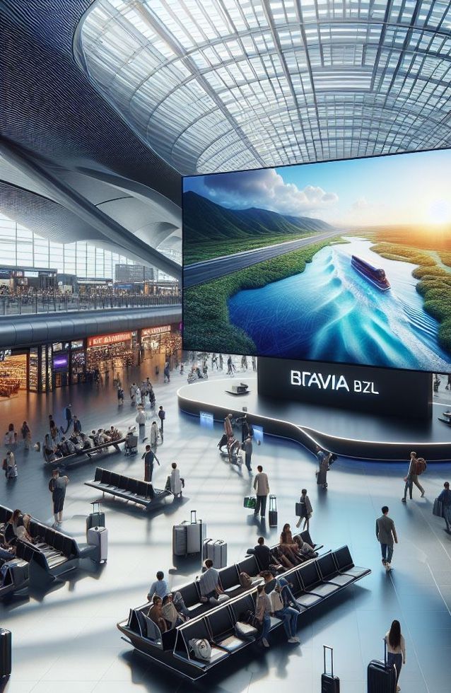 Sony Bravia BZ35L Signage Display at the Airport