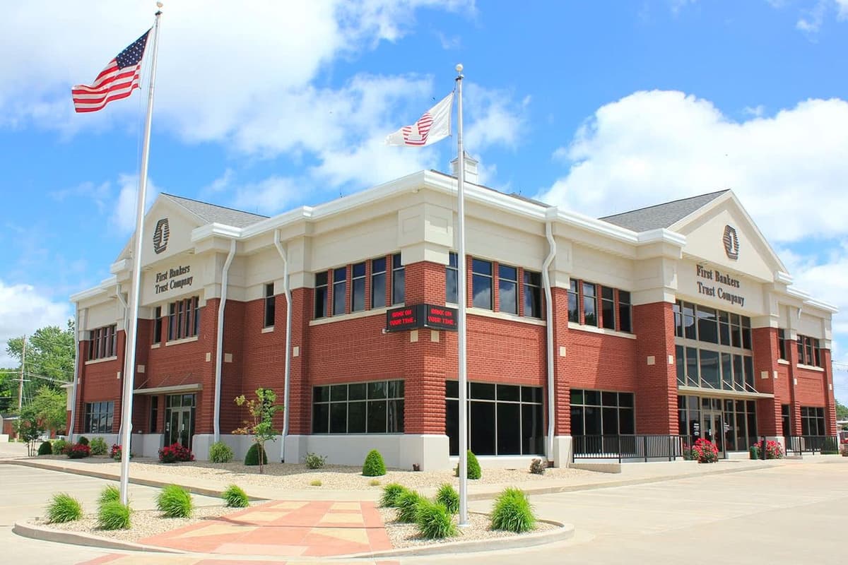 Main Office Building at First Bankers Trust Company, IL