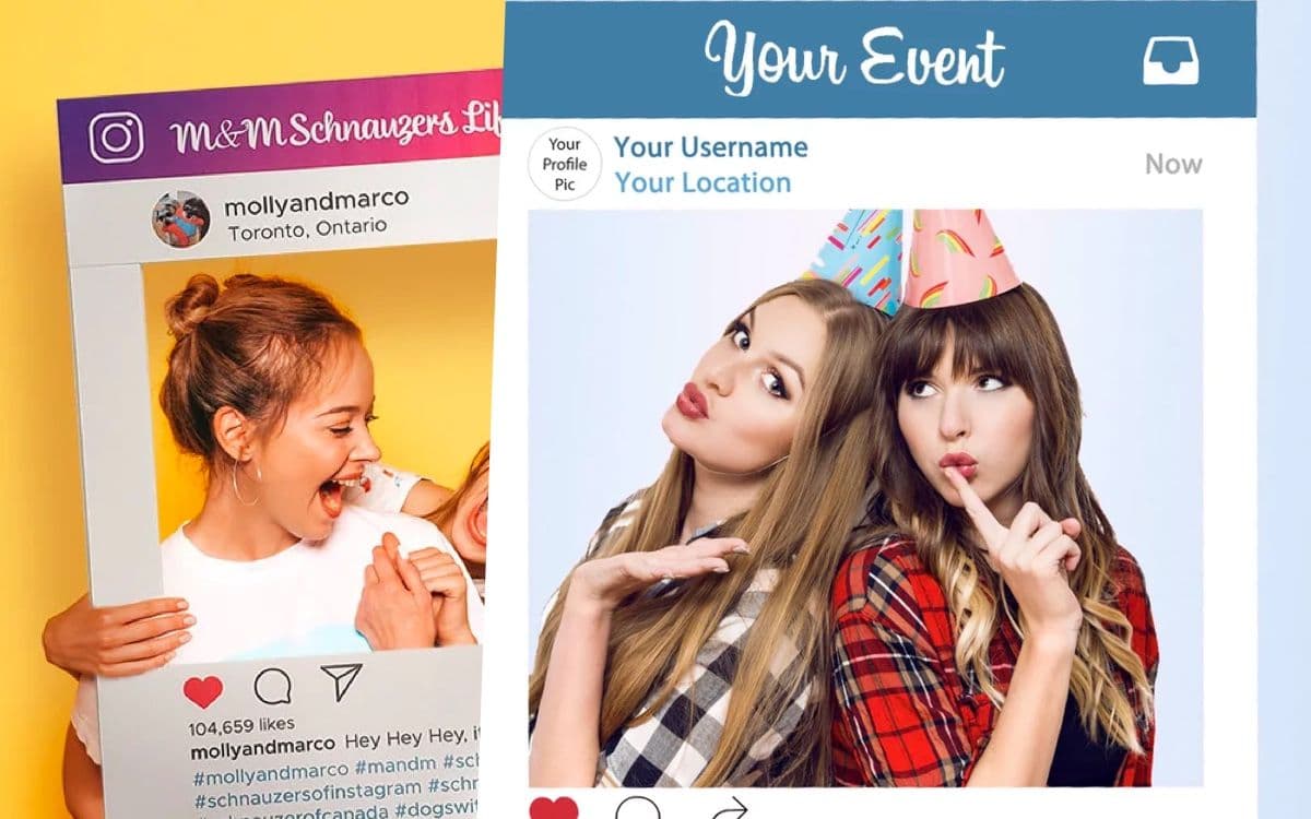 Facebook and Instagram Photoframe in your Digital Signage content
