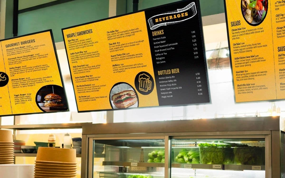Digital Signage Menu Boards