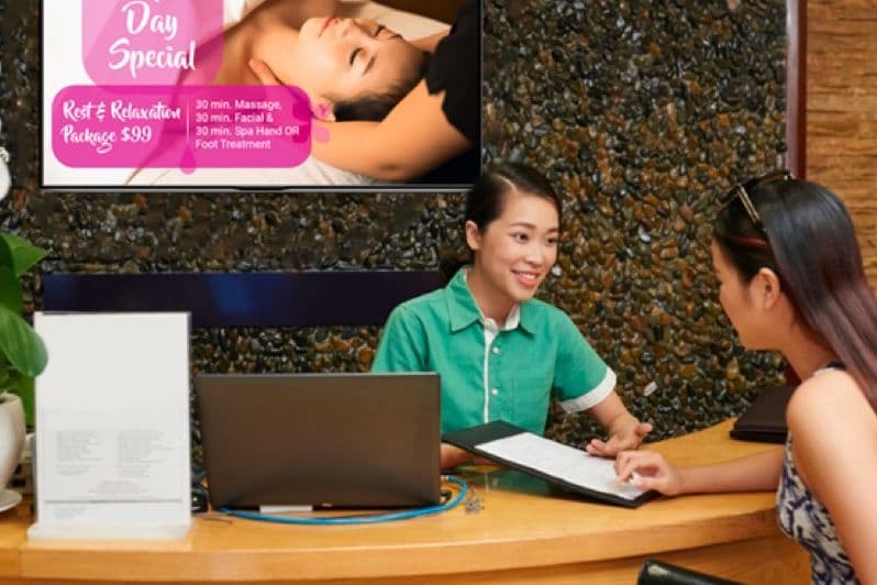 Gym and Spa Digital Signage Solution