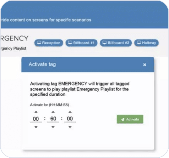 Tags for emergency content