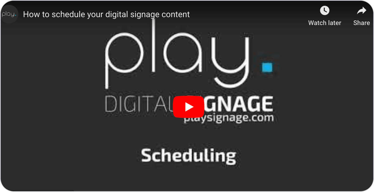 YouTube Tutorial on Scheduling 