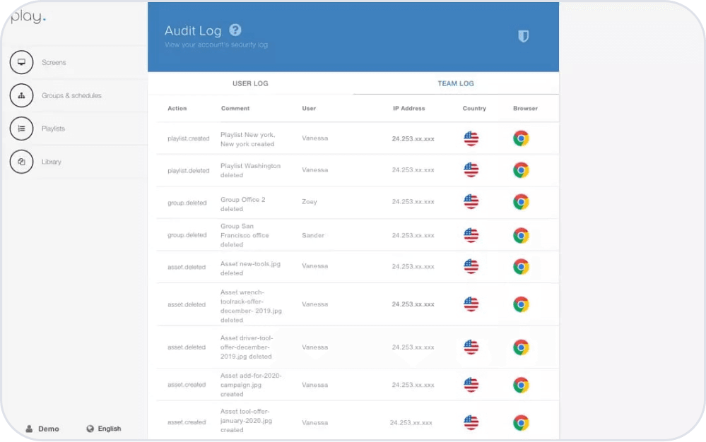Audit Log