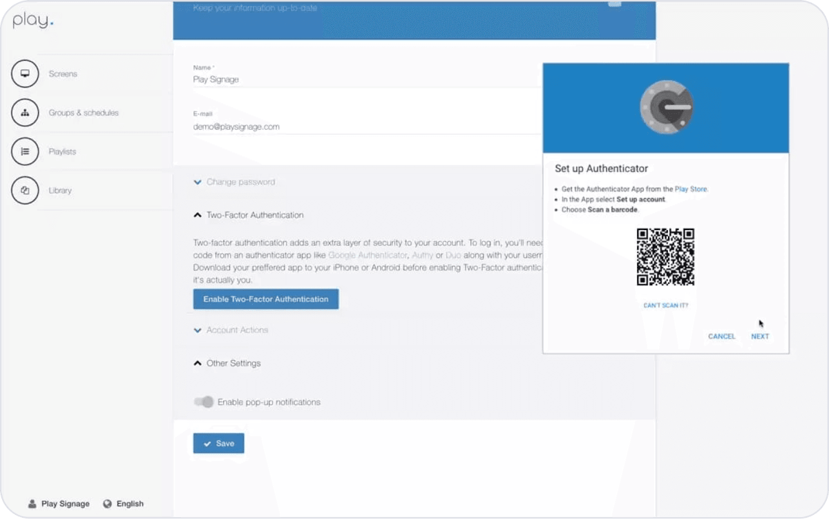 Two-Factor Authentication