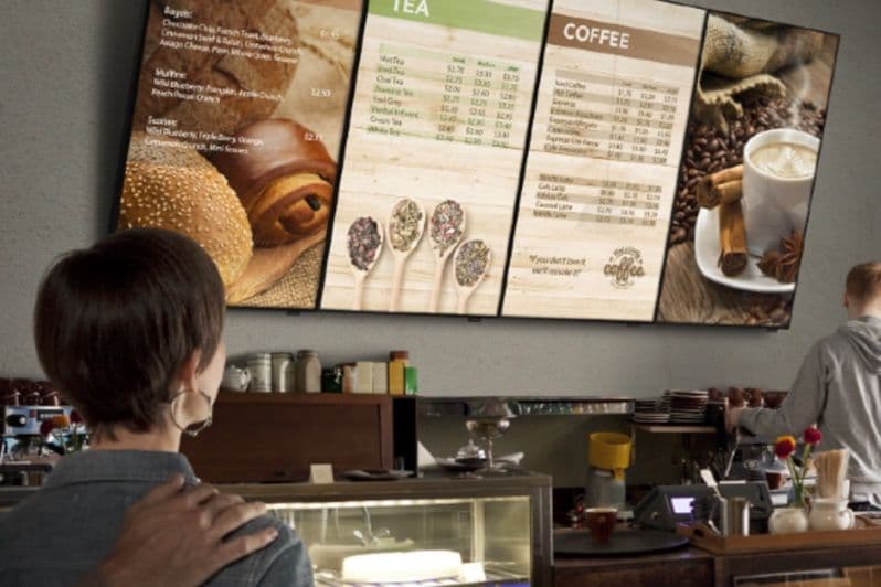 Cafeteria Digital Signage