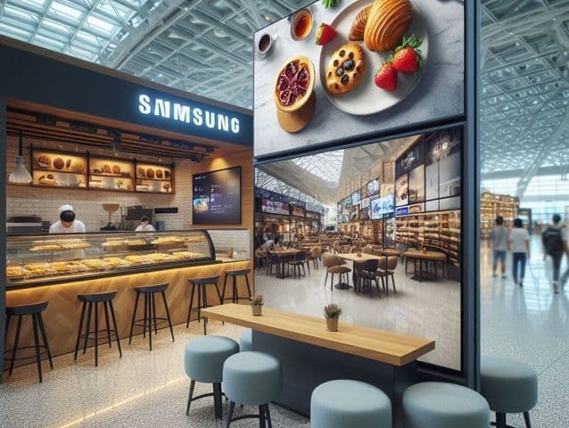 Samsung Tizen 4 based Signage Displays at the baker