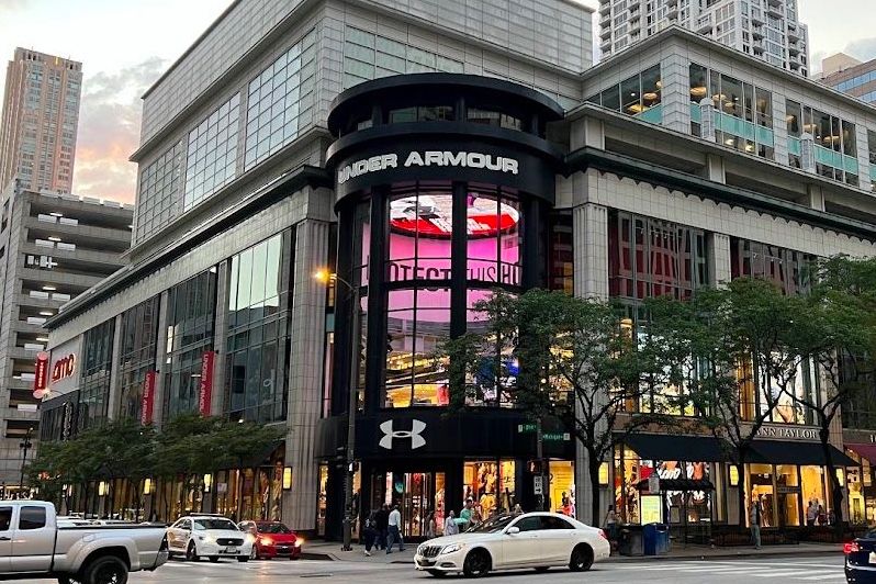 Activate The Space LED screen featured at the Under Armour store in Chicago
