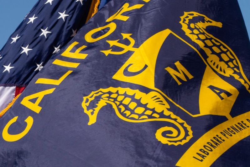 The Official Flag of California State University Maritime Academy