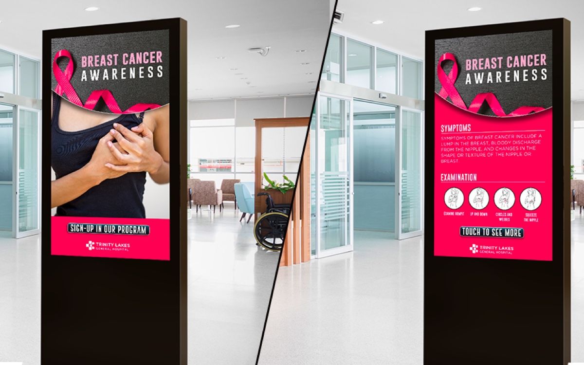 Compelling digital signage is a must to capture viewers and send the correct message