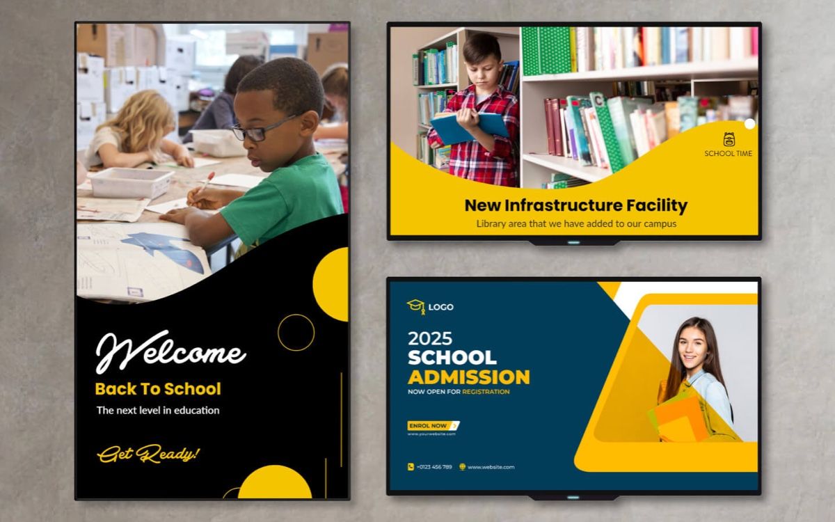 Digital Signage for Schools From K-12 & Beyond