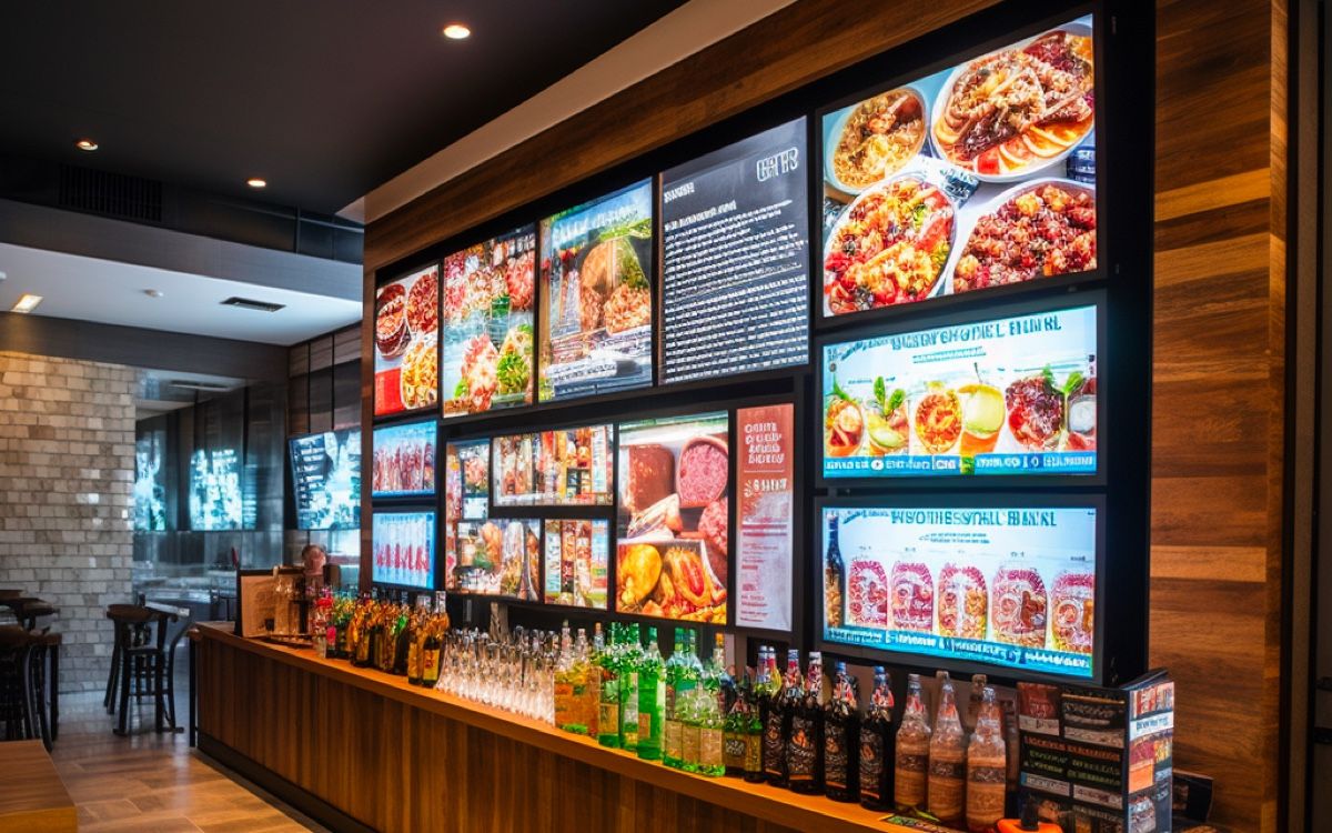 Video Wall for Menu Boards in Digital Signage