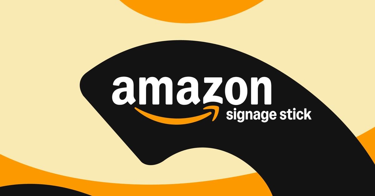 Signage Stick from Amazon