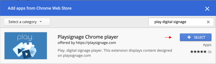 Chrome Device Management Select our Player