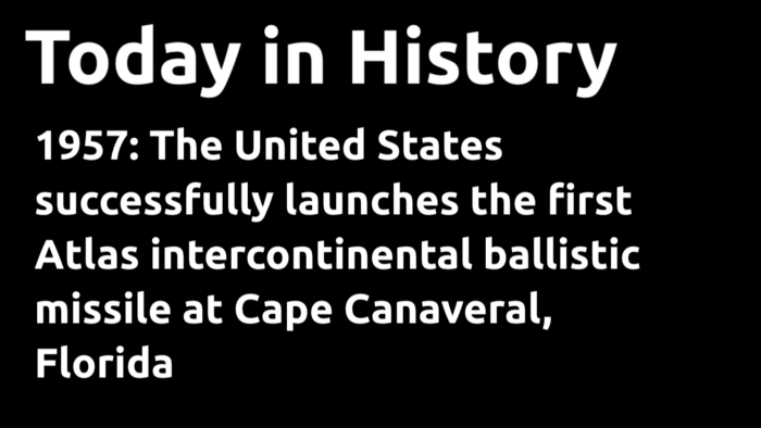 Today in history content for your digital signage